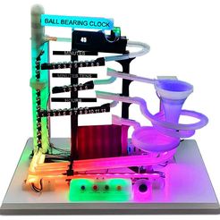 Clockcolor01a.jpg Free 3D file Ball Bearing Clock・3D printer model to download