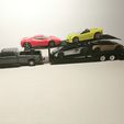 IMG_20230702_124145.jpg 1/64 比例 Greenlight Matchbox Hotwheels AUTOTTRANSPORT GOOSENECK 拖车，可装 4 辆压铸车