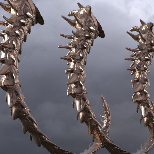 Armageddon Dragon Tail 2 3D model