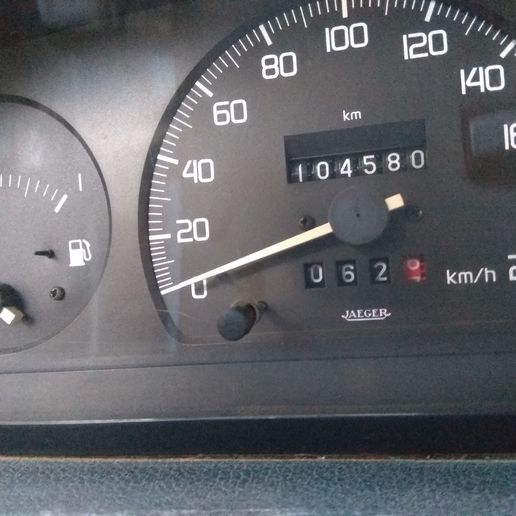 Partial odometer button - Fiat Uno 3D model