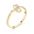 1-182-@Y-viwe2.png Infinity Knot Five Diamond Ring