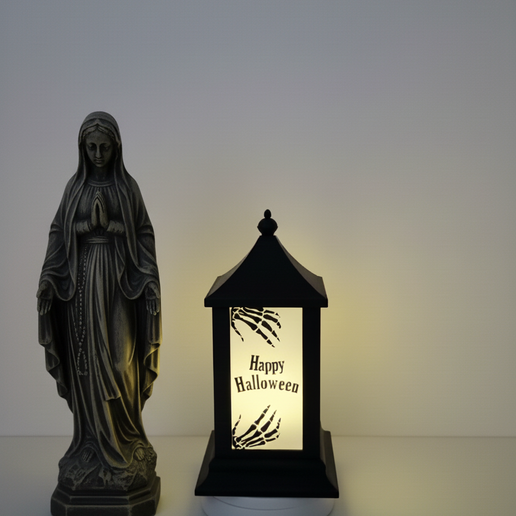 lanter-5.png Christmas Lantern STL, Holiday Light Box 3D Model, Digital lantern for christmas, halloween lantern