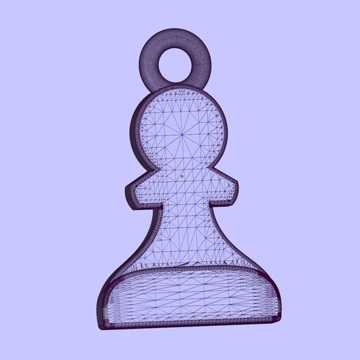 12.jpg Pawn pendant and earrings chess set 3D print model 3D print model
