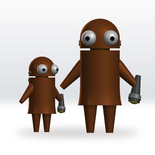 Repo Brown STL file 3D Model Character Fanart 3D model