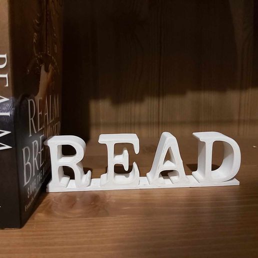 📚 Read sign for bookshelf・3D Print・Cults