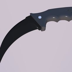 035d32ee53b2f4ae675adc62a971f36a_display_large.jpg Free STL file Karambit with blade mold・3D printer model to download