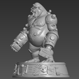3.png Cyborg Gorilla 3D STL File for FDM Printing - Miniature Cartoon Character Sculpture - Cybernetic Ape Warrior Figurine - Sci-Fi Laboratory Beast Digital Download