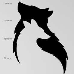 Wandtattoo-zwei-Hunde.png STL file Theo・3D print model to download
