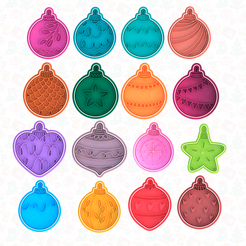 main.png Christmas tree toys cookie cutter set of 16