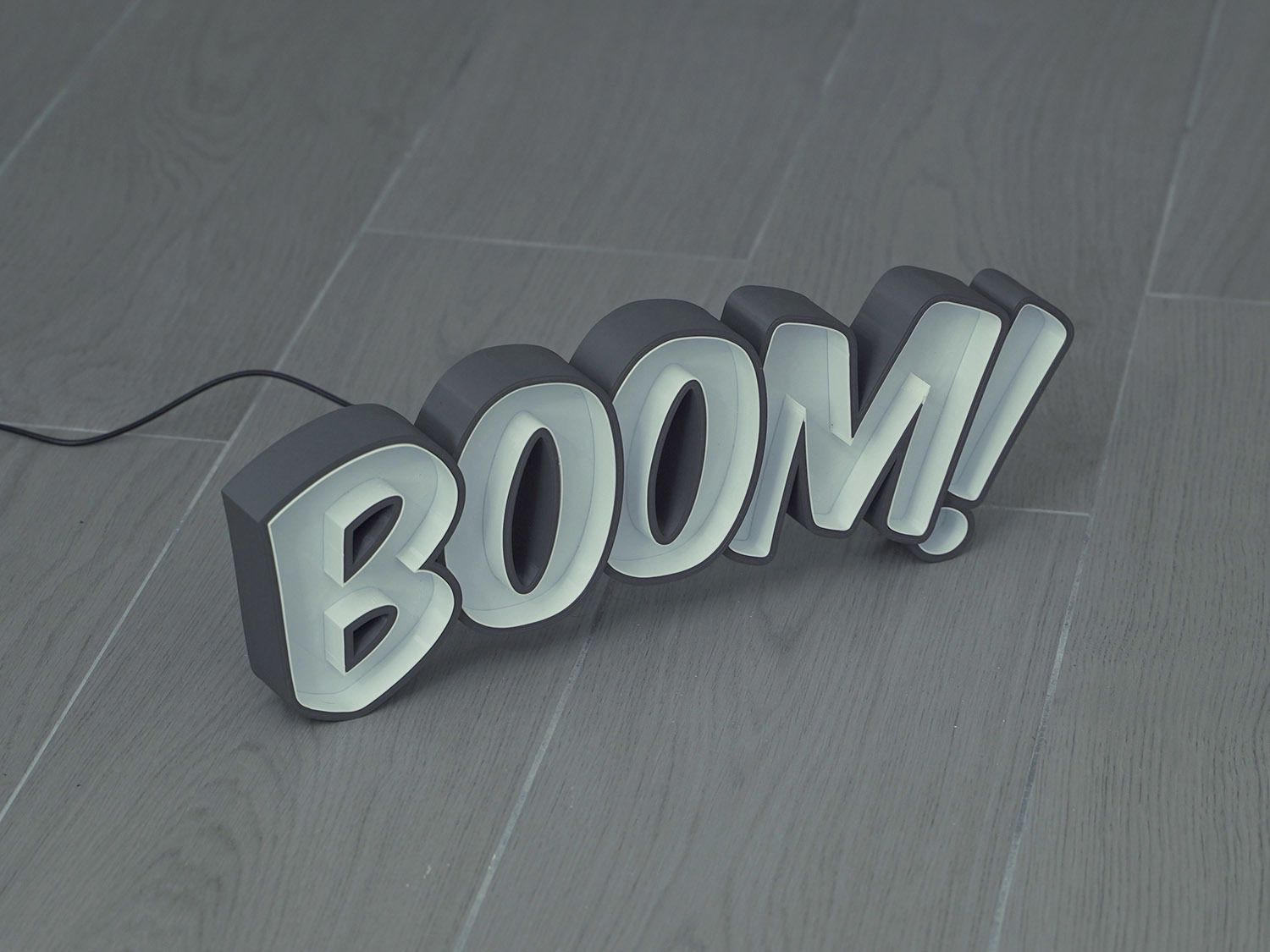 Boom Off.jpg Бесплатный STL файл LED Marquee Boom・3D-печатная модель для загрузки, dukedoks
