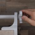 03.jpg Paper Roll Holder For IKEA LINNMON Desk