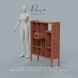 Mid-Century-Room-Divider-Miniature-5.png Miniature Furniture Mid-Century Modern Room Divider, Miniature Room Divider, Dollhouse Furniture, Mini Divider
