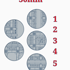 50mm_1.PNG Free STL file 50mm bases "Walkway"・3D printing model to download