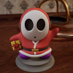 ScreenShot00048.png Super Mario ShyGuy Figurita navideña de sobremesa