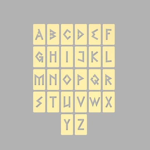 🏛️ Greek Symbol Alphabet Stencil Set A–Z | Hollow Letter Rulers ...