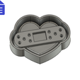 STL00390-2.png Bandaged Heart with Silicone Mold Housing