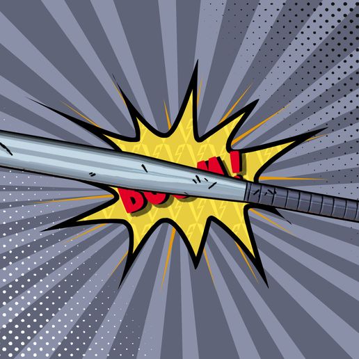 Download STL file VALORANT RADIANT CRISIS 001 BASEBALL BAT • 3D printer