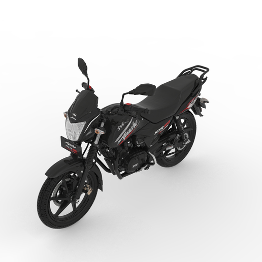 TVS Apache RTR 160 2006 Naked Motorcycle – Detailed Miniature Model for Display & Easy Printing