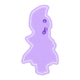 chichi joven-cookiecad-fix.stl Chichi cookie cutter from Dragon Ball