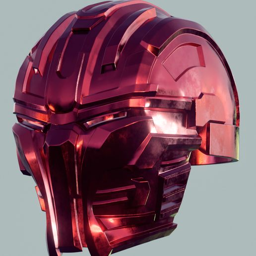Cyborg Helmet 3D model