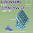 a3.jpg Z 2023 WINDOW LOUVER SET FOR TAMIYA 1-24 Modelkit
