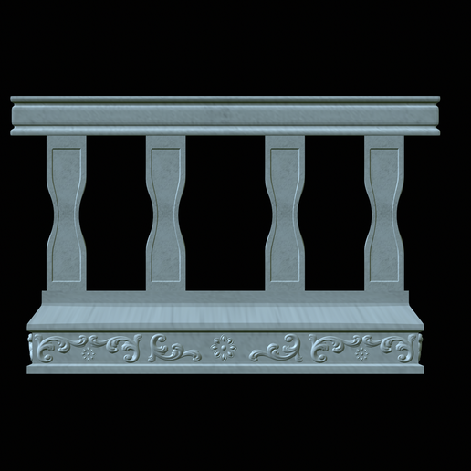 🗺️ 3x railing design with milling and ornamental milling・Free STL File ...