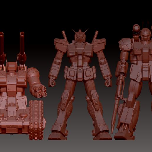 🤖 Guntank RX-75-4 3D print model・ 3D File for ・Cults