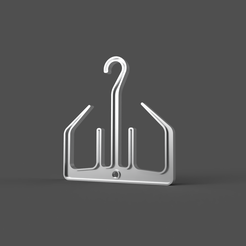 V2_Hanger_Whole_render.png Fichier STL gratuit Support pour équipement de plongée pour BCD, Wing/Bp etc.・Objet pour impression 3D à télécharger
