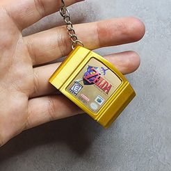 N64-gold-keychain.jpg Fichier OBJ Porte-clés N64・Idée pour impression 3D à télécharger