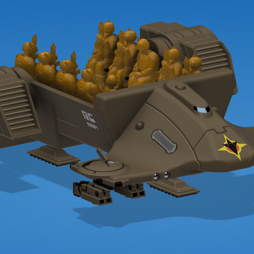 Cuttlefish - Fish People Transport 3D model