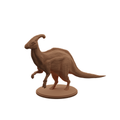 pose_10.png STL-Datei Parasaurolophus Zweibeiner Mini・3D-druckbares Modell zum herunterladen