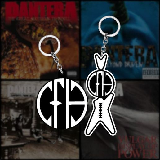 🪨 PANTERA KEYCHAINS PACK・Archivo 3D para Impresión 3D・Cults