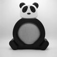 IMG_7520.jpg Cute Funny Panda Google Home Stand | Black and White Animal Nest Mini Holder | Outdoors Nature Smart Speaker | Jungle Bear Tech Accessory