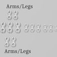Arms/Legs Head \0 4 4 30 3 0008! Tail Arms/Legs Flexible Bearded Dragon Multiple Designs
