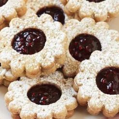 hilda_broetchen.jpg Archivo STL gratis COOKIE CUTTER, HILDA BRÖTCHEN 6er, Spitzbuben Brötchen; Terrassenplätzchen mit Himbeerkonfitüre・Objeto de impresión 3D para descargar