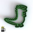 cults dinosaurio georg.jpg GEORG DINOSAUR COOKIE CUTTER MOLD FONDANT 3D IMPRESSION MODEL