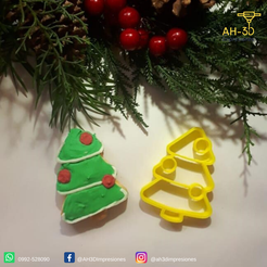 Arbol de navidad 2.png Fichier STL gratuit Emporte-pièce pour l'arbre de Noël・Modèle à télécharger et à imprimer en 3D