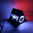 PARED-PUNISHER-INCLINADA.jpg Triangular USB table lamp with Gears of War, The punisher, UNSC, SHIELD theme