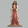 O3.png Maria Magdalena Statue mit Alabasterkrug STL - Biblische Figur 3D-Druck Modell