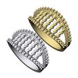 Braided-Double-Diamond-lip-ring-size7-8-04.jpg Fichier STL Bague mode à lèvres diamantées en treillis métallique tressé Tailles US 7 8 Modèle d'impression 3D・Modèle pour imprimante 3D à télécharger