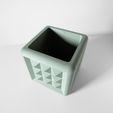 DSC09967.jpg The Novo Square Planter Pot with Drainage Tray: Modern and Unique Home Decor for Plants and Succulents  | STL File
