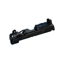 43-slide.png STL file Airsoft Hi-capa 4.3 EVA custom slide with hightsight rmr mount・3D print object to download