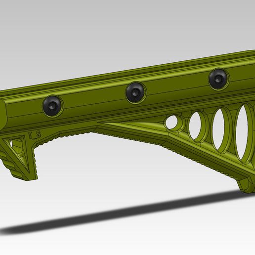 Picatinny Rail Foregrip V4 3D model
