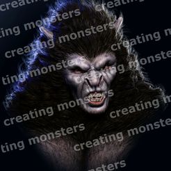 render-def.jpg Dracula werewolf bust STL