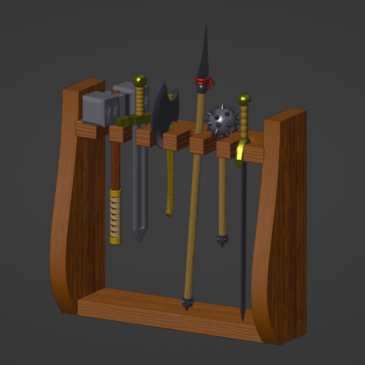 🔫 Weapons Rack ( 28mm Scale )・Free 3D File for ・Cults
