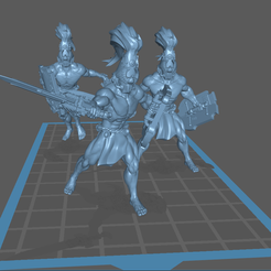 3D file Auric Guardians - Blademaster 🛡️・3D printer model to download・Cults