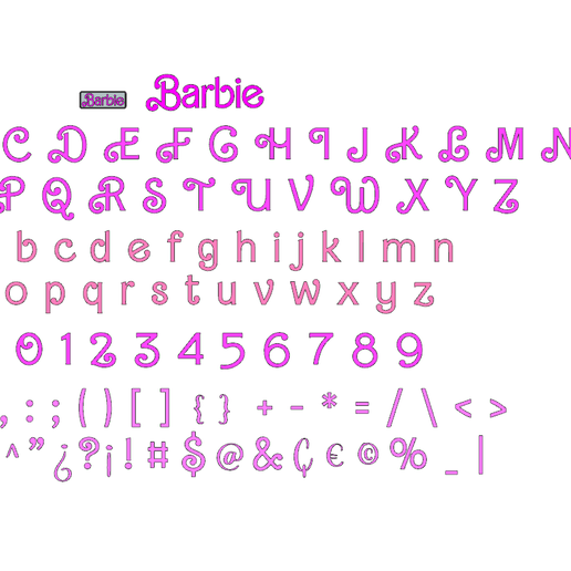 Barbie old logo discount