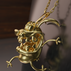001png.png STL-Datei corage der feige Hund Schmuck StL・Vorlage für 3D-Druck zum herunterladen