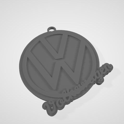 STL file Keychain Volkswagen・Design to download and 3D print・Cults