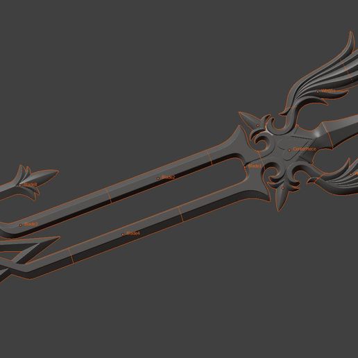 🥰 Kingdom Hearts Oathkeeper keyblade 3D print model・ STL File for 3D ...
